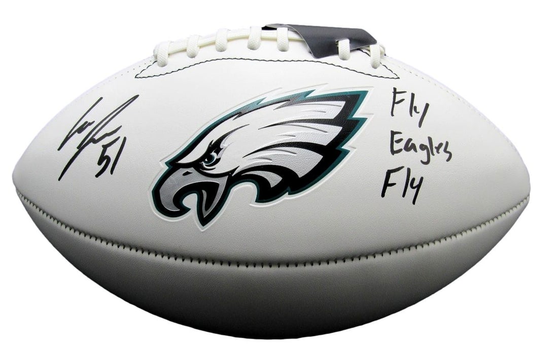 Cam Jurgens Signed/ Auto Philadelphia Eagles Logo Football PSA/ DNA 193055: Cam Jurgens Signed/ Auto Philadelphia Eagles Logo Football PSA/ DNA 193055 Item Specifics: Autograph Authentication: Fanatics Authentic Original/Reprint: Original Product: Ball Sport: Football Team: