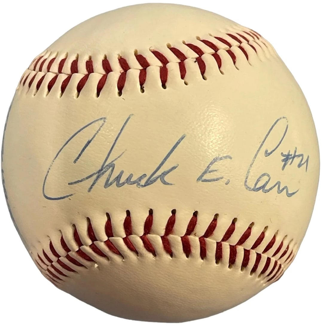 National League Baseball Autographed by Chuck E Carr (1 of 3)