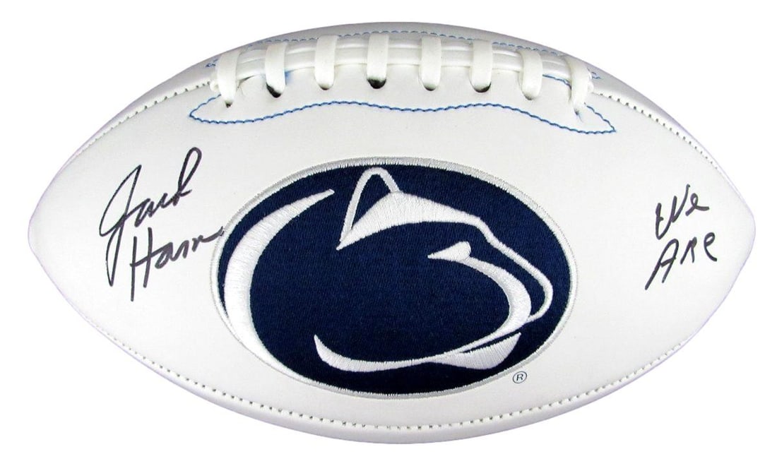 Jack Ham HOF Signed/ Inscr White Penn State Logo Football Becket Witness 192381: Jack Ham HOF Signed/ Inscr White Penn State Logo Football Becket Witness 192381 Item Specifics: Autograph Authentication: Beckett Authentication Services (BAS) Original/Reprint: Original Product: