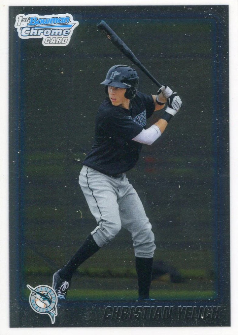 2010 1st Bowman Chrome Rookie Christian Yelich Card (1 of 1)