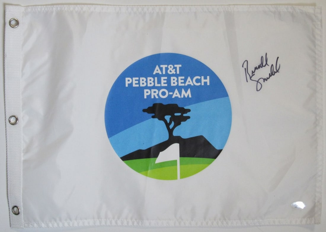 Brandt Snedeker Autographed/ Signed Pebble Beach Pro-Am Pin Flag PSA/ DNA 205616 (1 of 3)