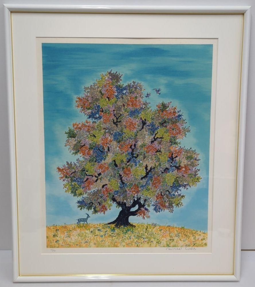 Michel Loeb Lithograph Signed 12/ 90 Large Tree Landscape Framed 85cm Art: Michel Loeb Lithograph Signed 12/ 90 Large Tree Landscape Framed 85cm Art Item Specifics: Artist: Michel Loeb Unit Of Sale: Single Piece Signed By: Michel Loeb Signed: Yes Size: Large Material: Paper