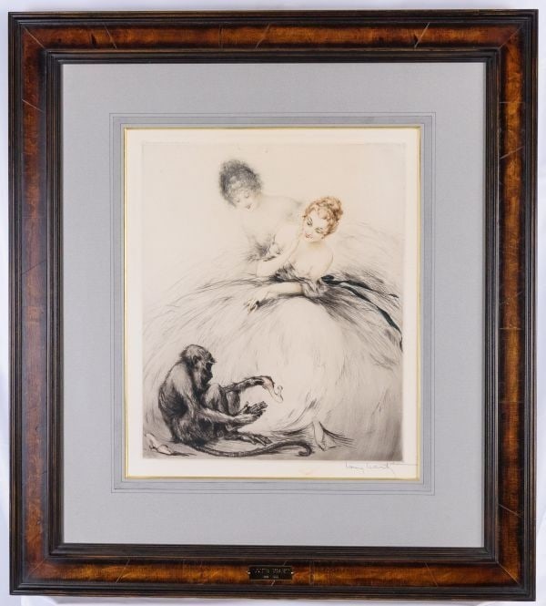 Louis Icart Confusion Etching Signed Framed With cloth tat? case yellow Bag: Louis Icart Confusion Etching Signed Framed With cloth tat? case yellow Bag Item Specifics: Artist: Louis Icart Signed By: Louis Icart Size: Medium (up to 36in.) Signed: Yes Framing: Matted & Framed