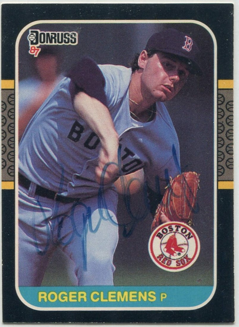 Clemens Roger 1987 Autographed Card Donruss (1 of 2)