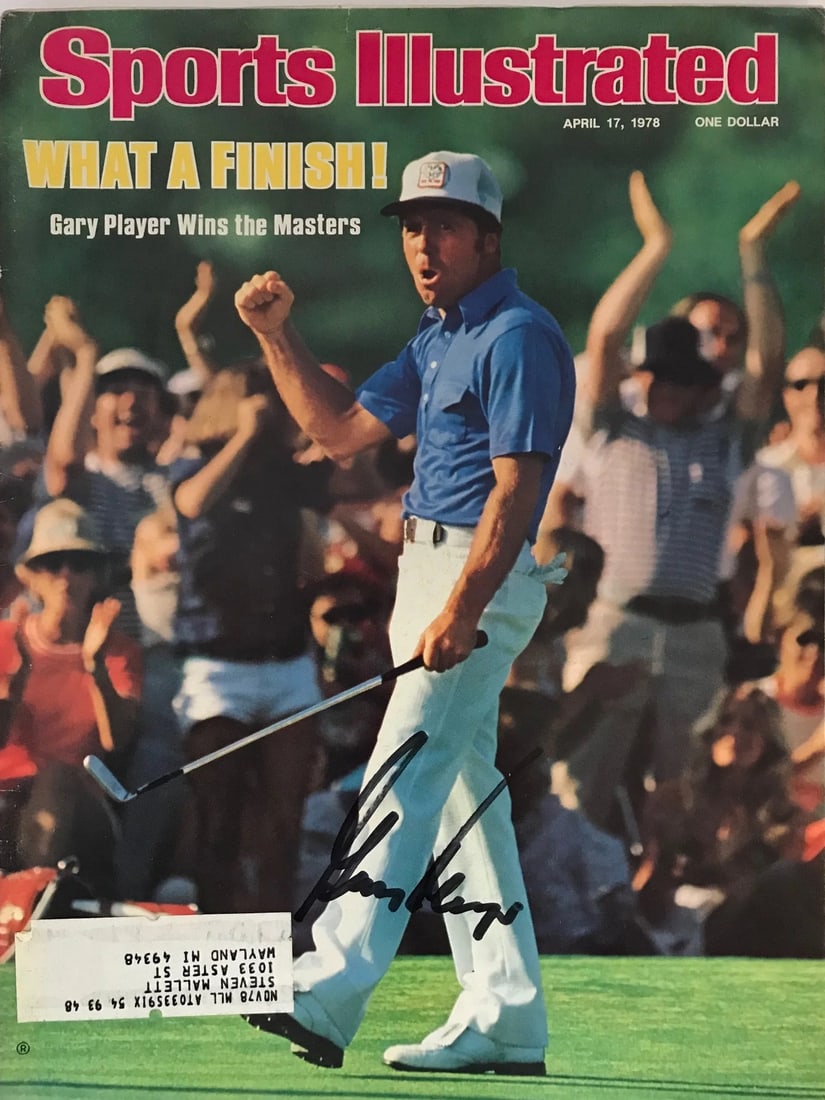 Gary Player Autographed Sports Illustrated April 17 1978 (1 of 2)