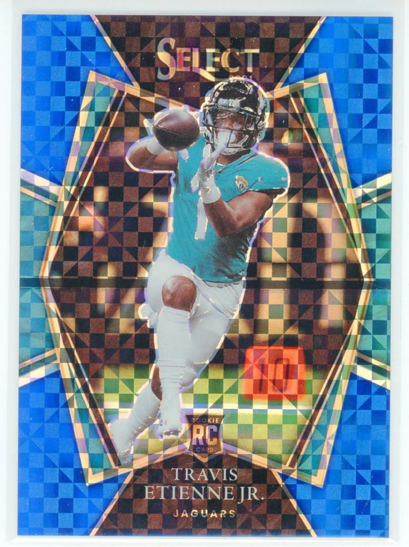 Select Blue Prizm Rookie Card #154 Travis Etienne Jr. (1 of 2)