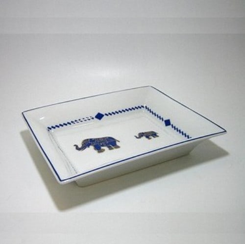 HAVILAND Crillon Rectangular Tray France Limoges Porcelain Plate 7.5 6.1In (1 of 1)