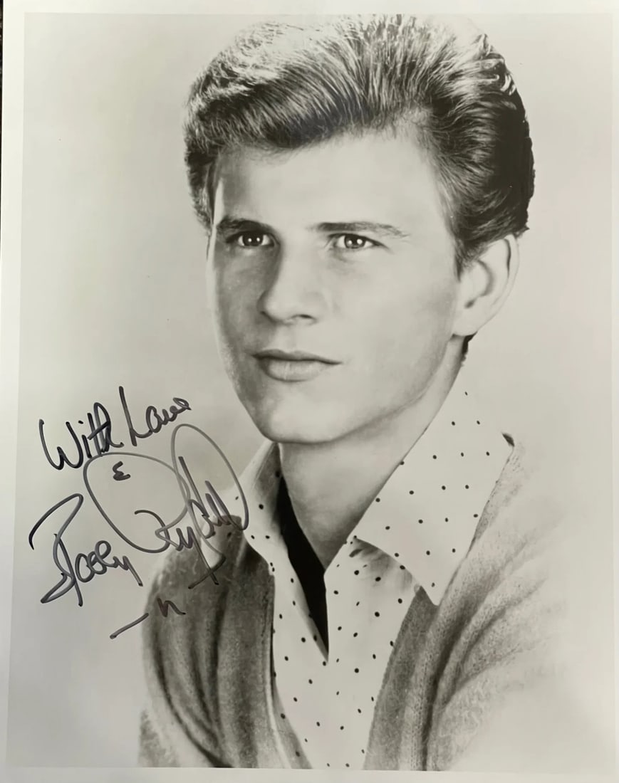 Rydell Bobby Autographed Celebrity Photo 8x10: Rydell Bobby Autographed Celebrity Photo 8x10 Bobby Rydell's 8x10 celebrity photo bears his signature in black sharpie across the front, accompanied by an inscription of "With Love". This unique piece