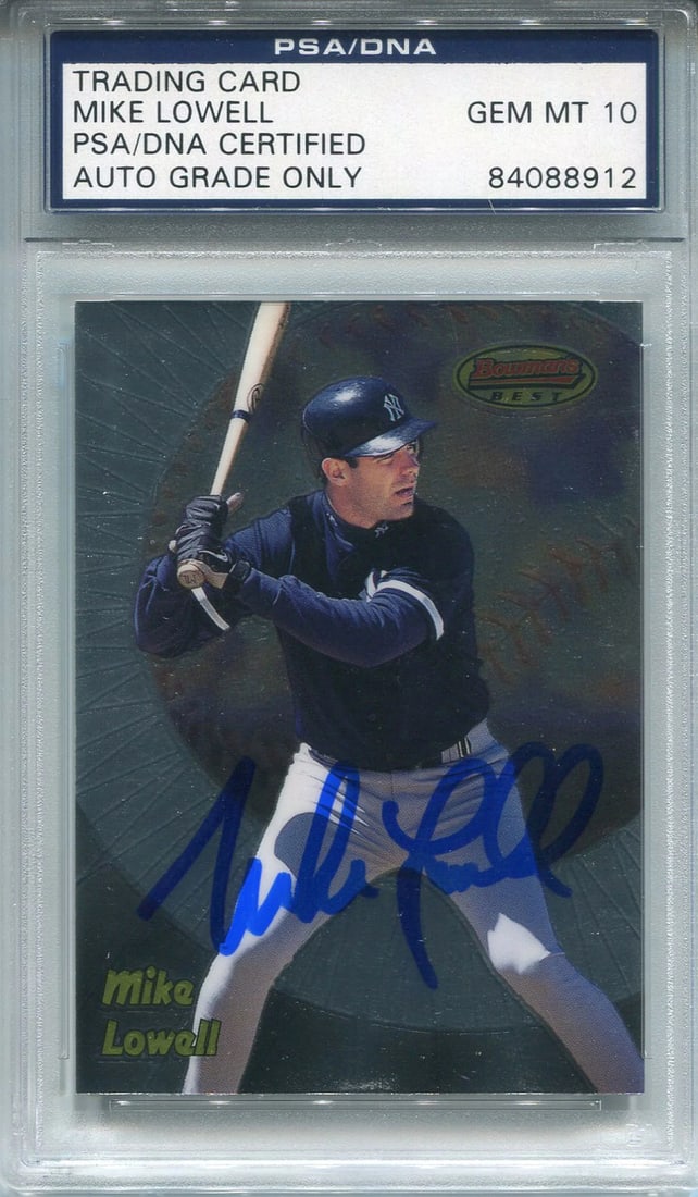 Lowell Mike Autographed 1998 Bowman's Best Card PSA/ DNA (1 of 1)