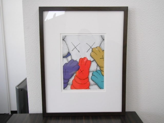 URGE Signed Hand Framed Limited Edition KAWS Silkscreen Print - 10