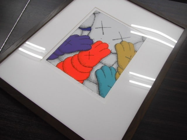 URGE Signed Hand Framed Limited Edition KAWS Silkscreen Print - 9