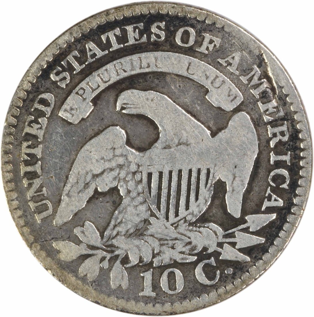 1827 Bust Silver Dime VG Uncertified - 2
