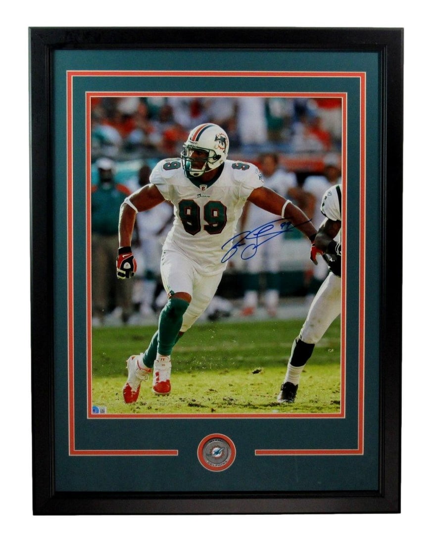 Signed HOF Jason Taylor Photo Dolphins Framed Beckett 16x20 Miami Auto: Signed HOF Jason Taylor Photo Dolphins Framed Beckett 16x20 Miami Auto Item Specifics: Autograph Authentication: Beckett Authentication Services (BAS) Original/Reprint: Original Product: Photo Sport: