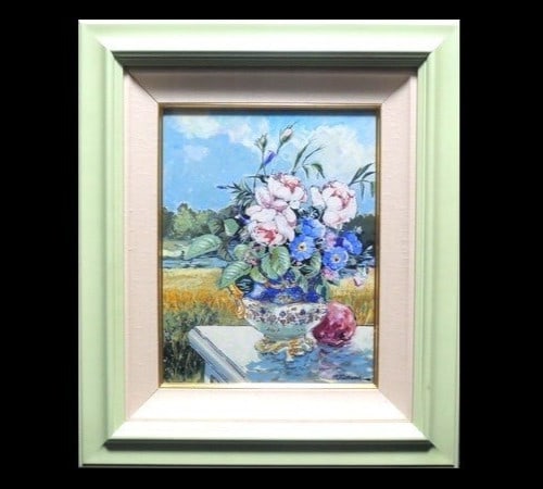 Oil painting morning moment signed floral still life by Michel Moreau: Oil painting morning moment signed floral still life by Michel Moreau Item Specifics: Artist: Michel Moreau Unit Of Sale: Single Piece Signed By: Michel Moreau Signed: Yes Size: Medium Material: Canva