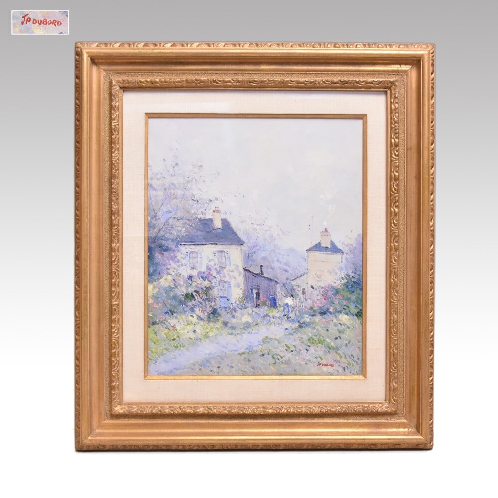Jean Pierre Dubord (France) Le Jardinier Signed Original Painting Oil Canvas (1 of 9)