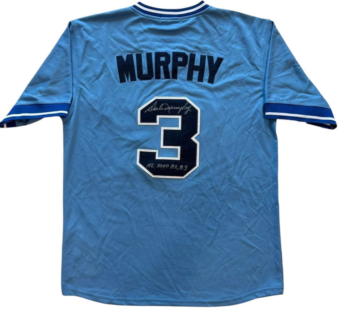 Mitchell and Ness Authentic Dale Murphy Braves Autographed Jersey (1 of 3)