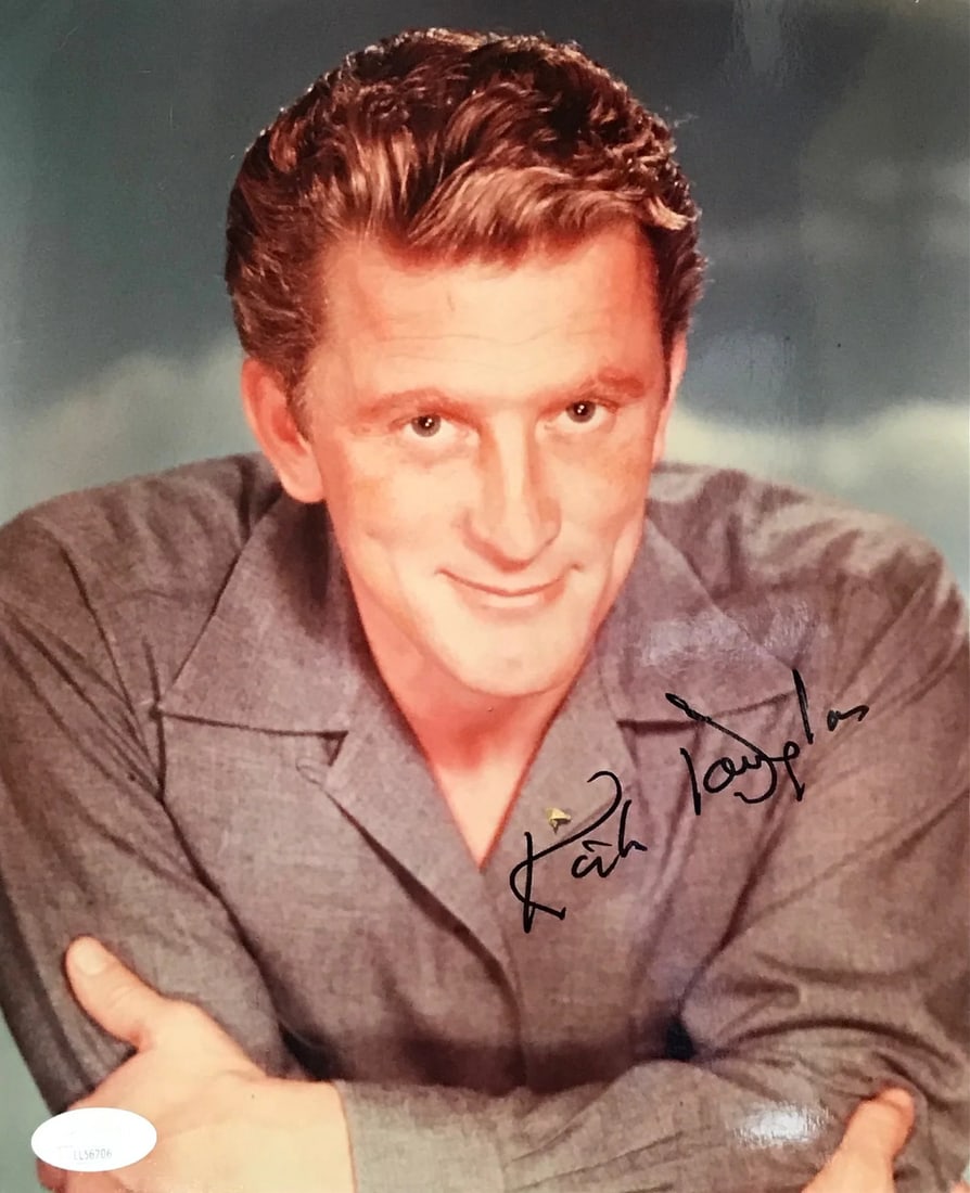 Kirk Douglas Photo Autographed 8x10 JSA: Kirk Douglas Photo Autographed 8x10 JSA Item Specifics: Brand: James Spence Authentication (JSA) Kirk Douglas Autographed 8x10 Photo Signed in black sharpie across the front of the photo. Product Disc