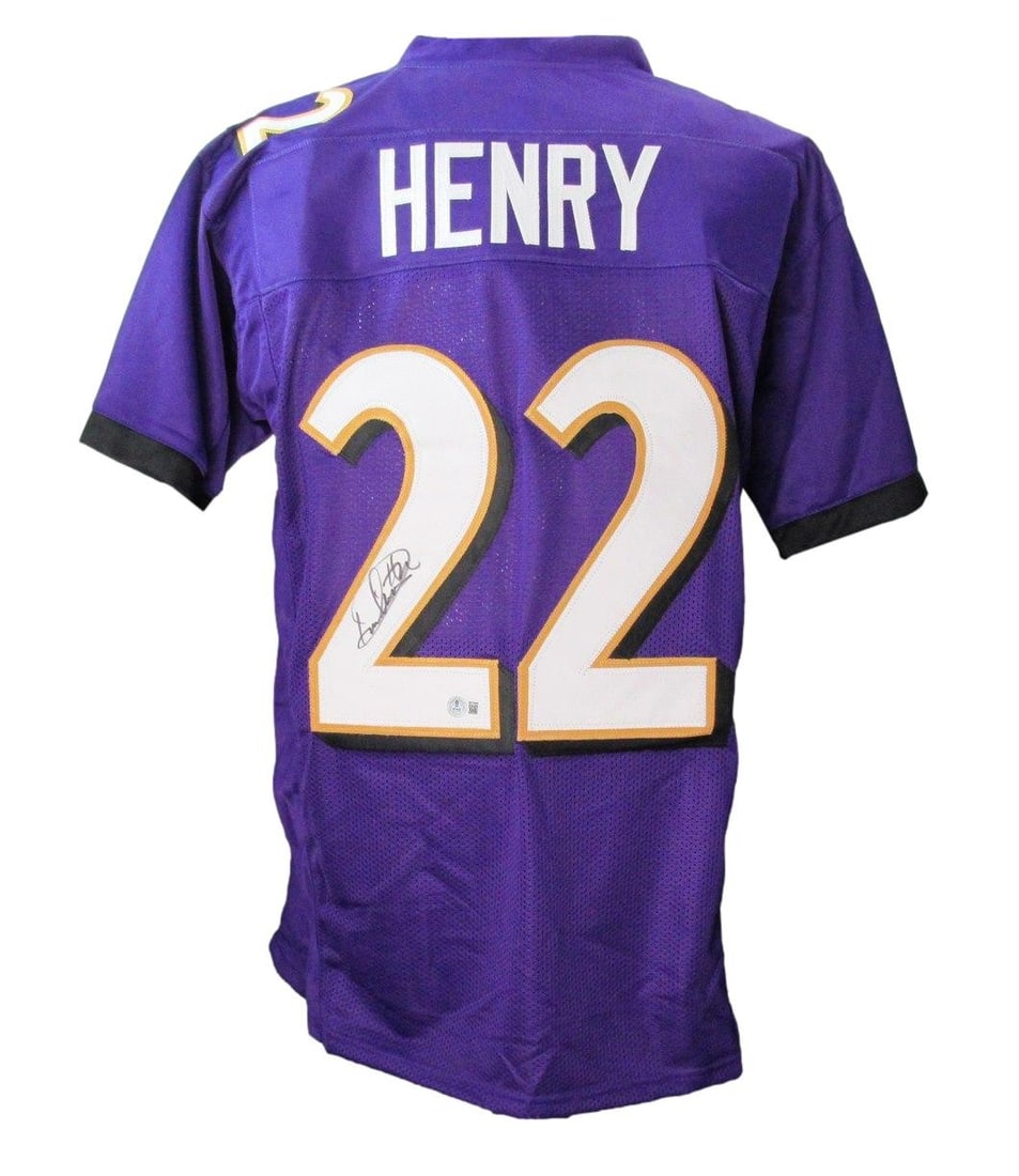 Henry Derrick Signed Jersey Autographed Ravens Beckett (1 of 5)