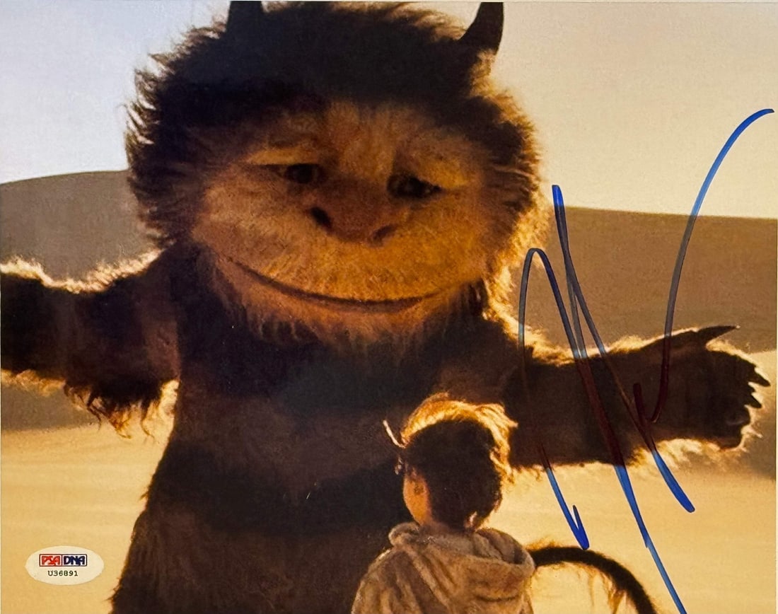 James Gandolfini Where the Wild things Are Autographed 8x10 Celebrity Photo (PSA: James Gandolfini Where the Wild things Are Autographed 8x10 Celebrity Photo (PSA Signed by James Gandolfini in blue sharpie, this 8x10 celebrity photo showcases the late actor's iconic presence. The P