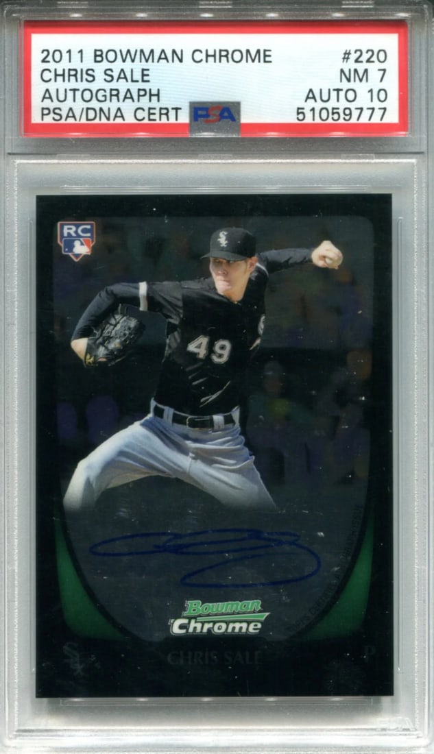 Sale 2011 Chrome Rookie Card Autographed PSA Chris (1 of 2)