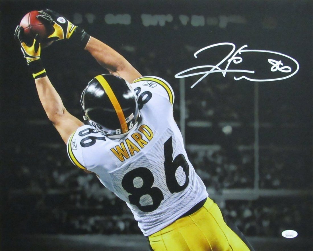 Pittsburgh Steelers Signed Photo Hines Ward 16x20 JSA Autographed (1 of 3)