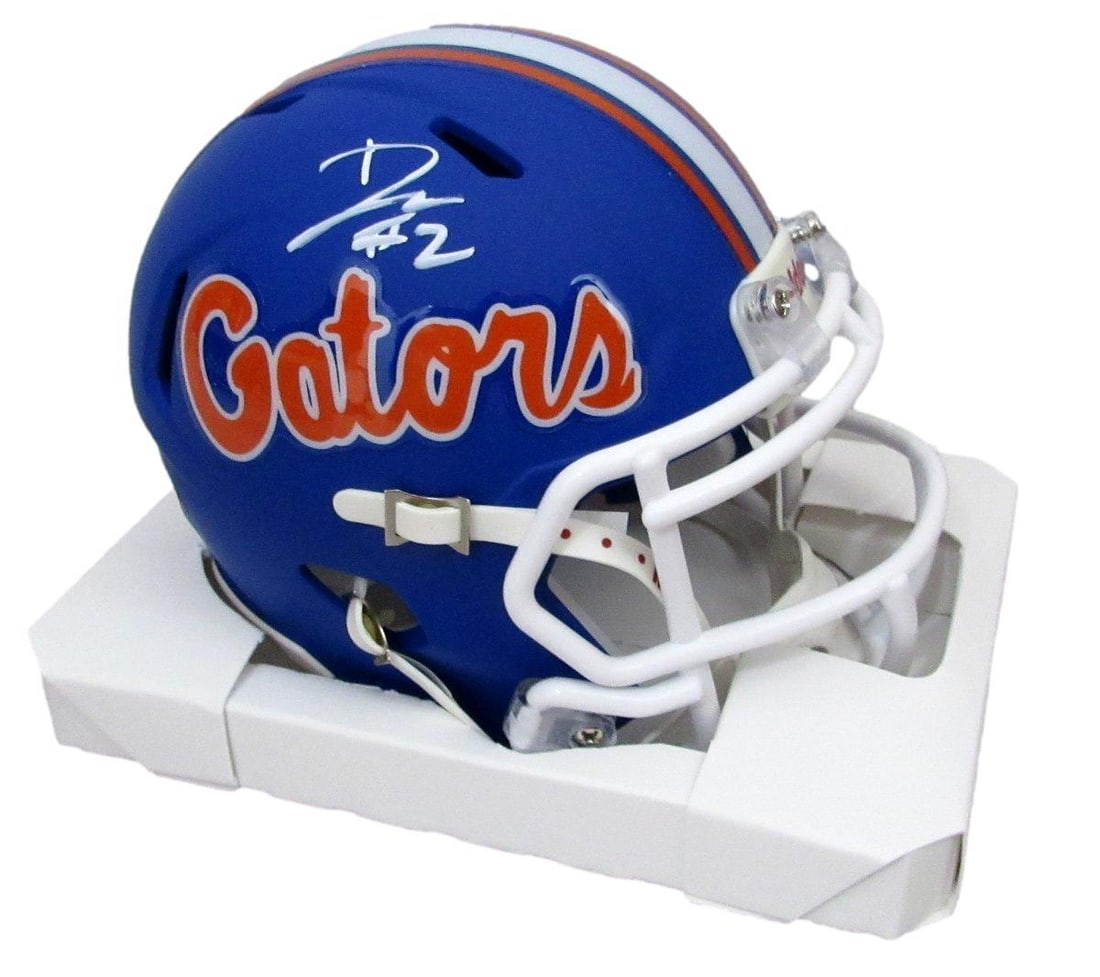 D. J. Lagway Signed/ Auto Blue Matte Mini Football Helmet Florida JSA 197054 (1 of 5)