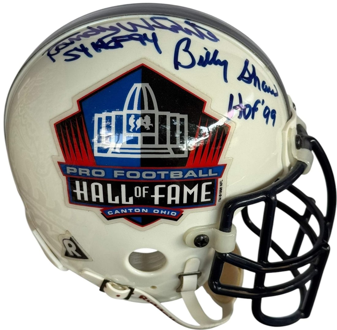 Trippi Randy White Billy Autographed Hall Fame Mini Helmet (1 of 2)