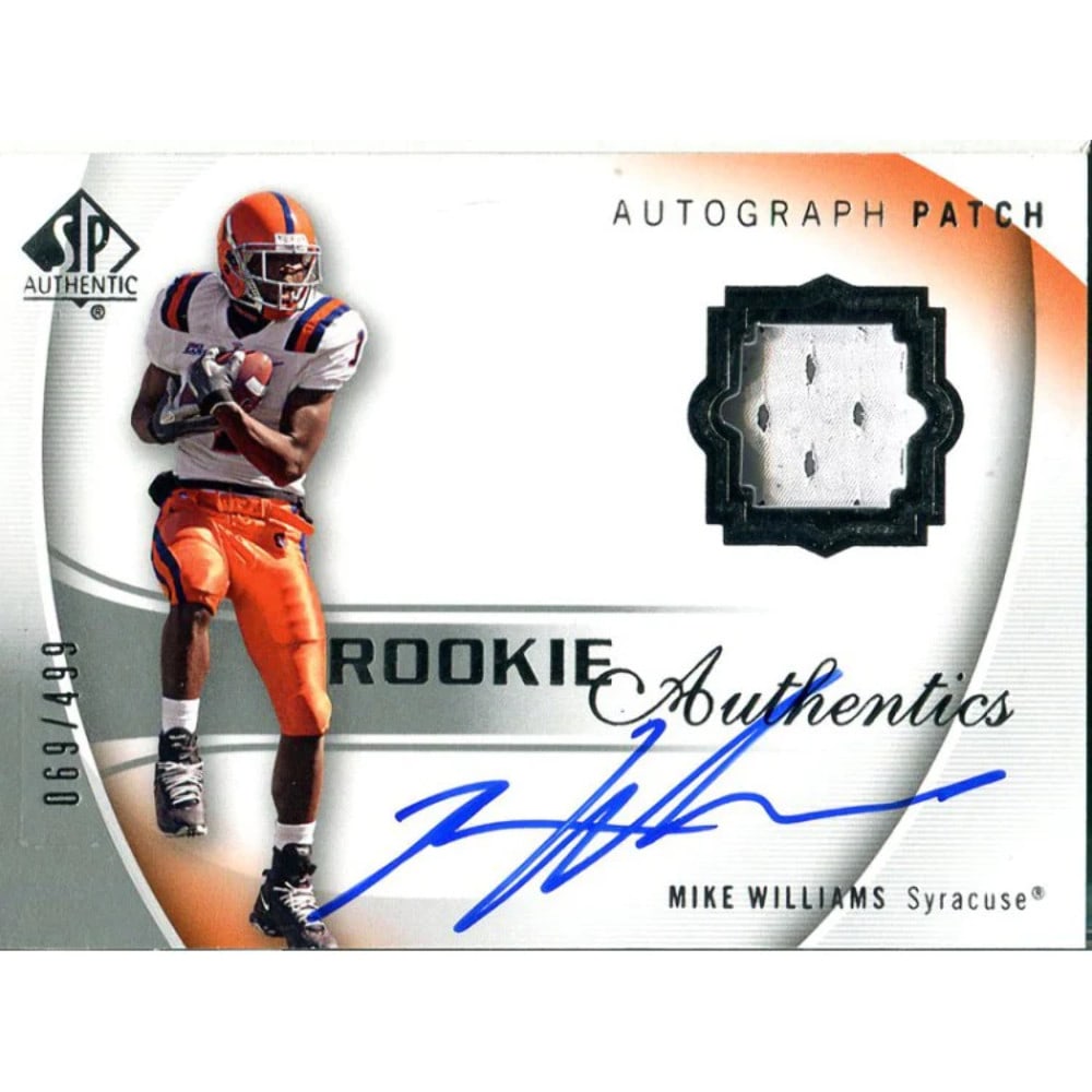 Upper Deck Autographed Mike Williams Jersey Card 2010 (1 of 2)