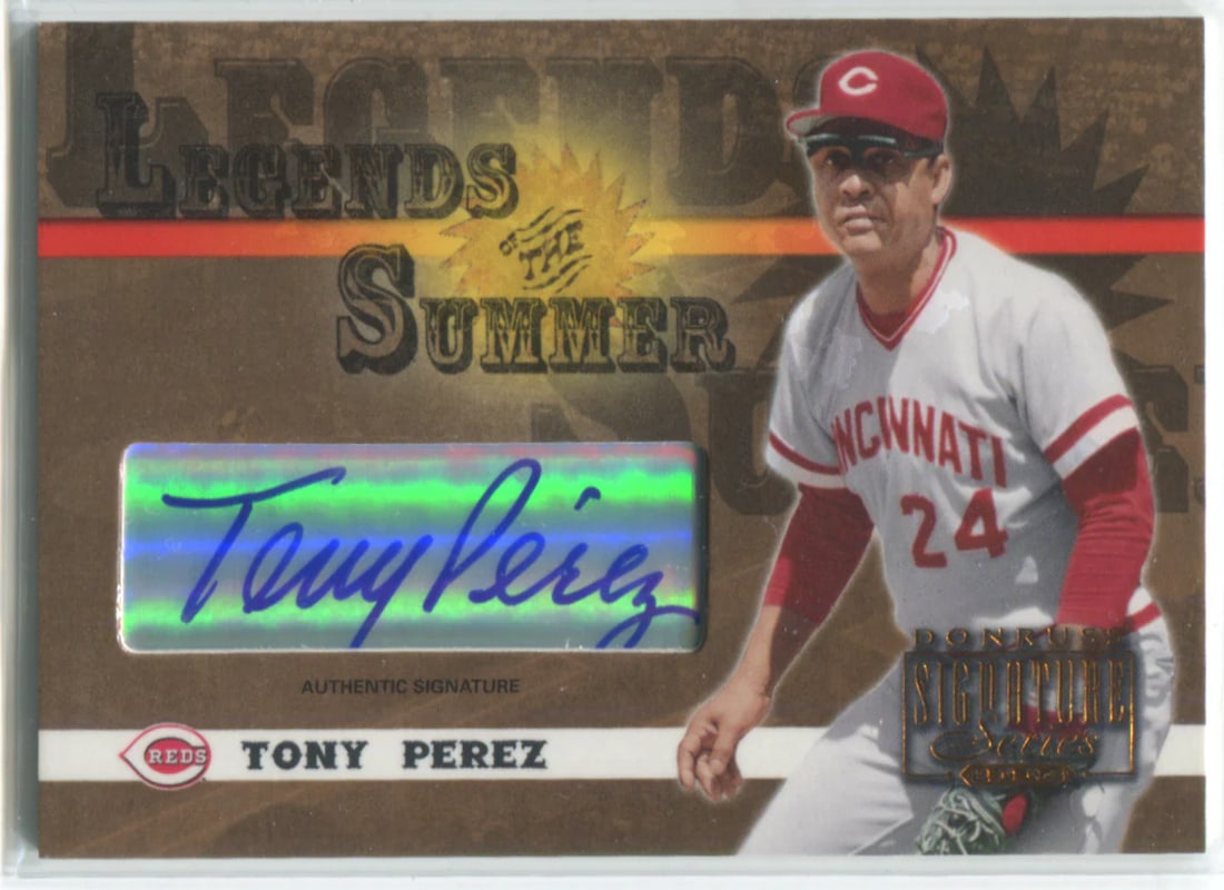 2003 Donruss Signature Series Legends Of The Summer#LS-39 Tony Perez Auto Card (1 of 2)