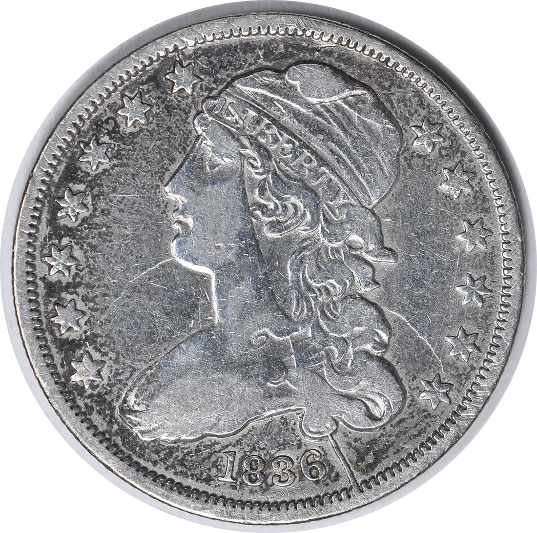 1836 Bust Silver Quarter B-1 Late Die State VF Uncertified (1 of 2)