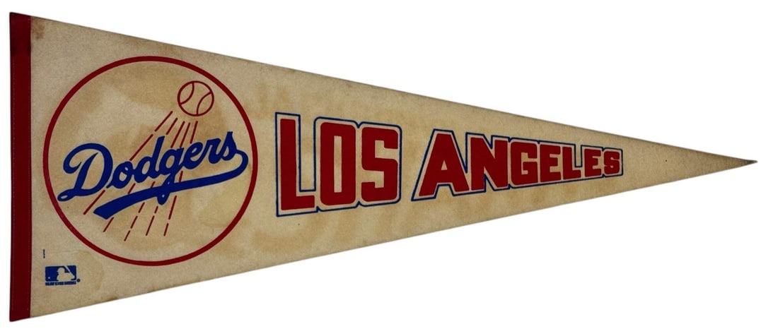 1970's Los Angeles Dodgers Large Vintage Pennant Banner (1 of 1)