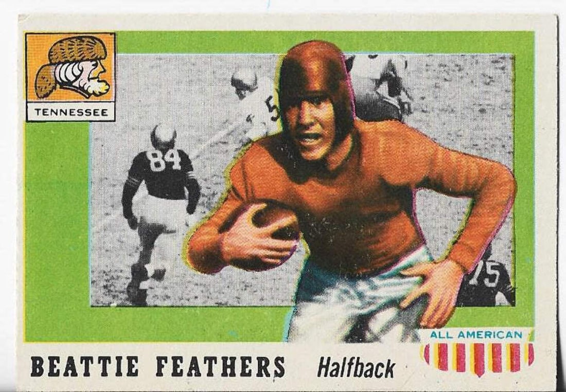 Beattie Feathers 1955 All American Card (1 of 2)