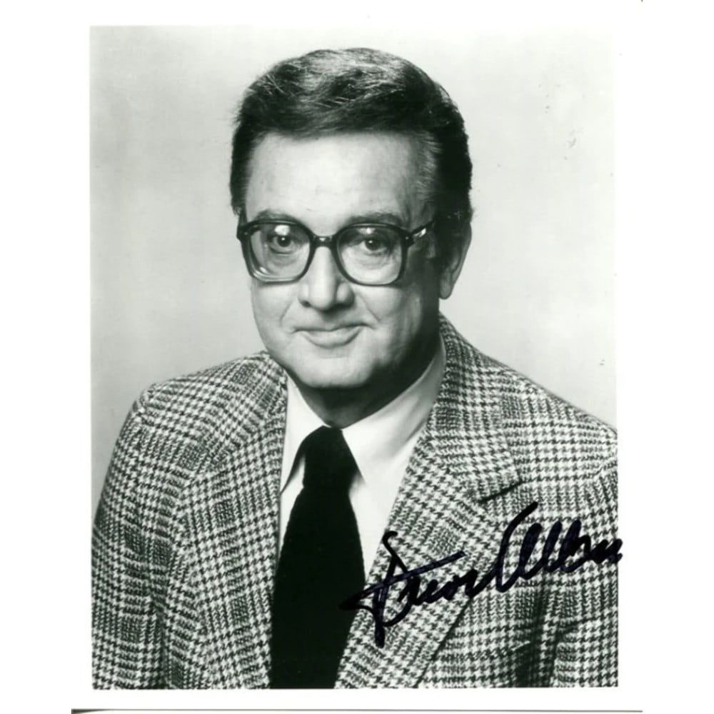 Autographed by Steve Allen 8x10 Photo: Autographed by Steve Allen 8x10 Photo 8x10 photo signed by Steve Allen. This rare photo captures the essence of the legendary comedian and actor, making it a unique addition to any collection. A