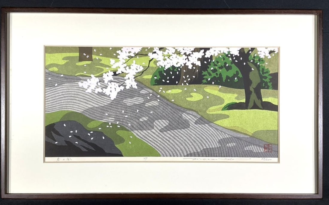 Masao Ido Spring Breeze Woodblock 1989 Signed ED 89/ 200 Framed with Box: Masao Ido Spring Breeze Woodblock 1989 Signed ED 89/ 200 Framed with Box Item Specifics: Brand: Woodblock print Provenance: NA Culture: NA Handmade: NA California Prop 65 Warning: No Product Disclaime