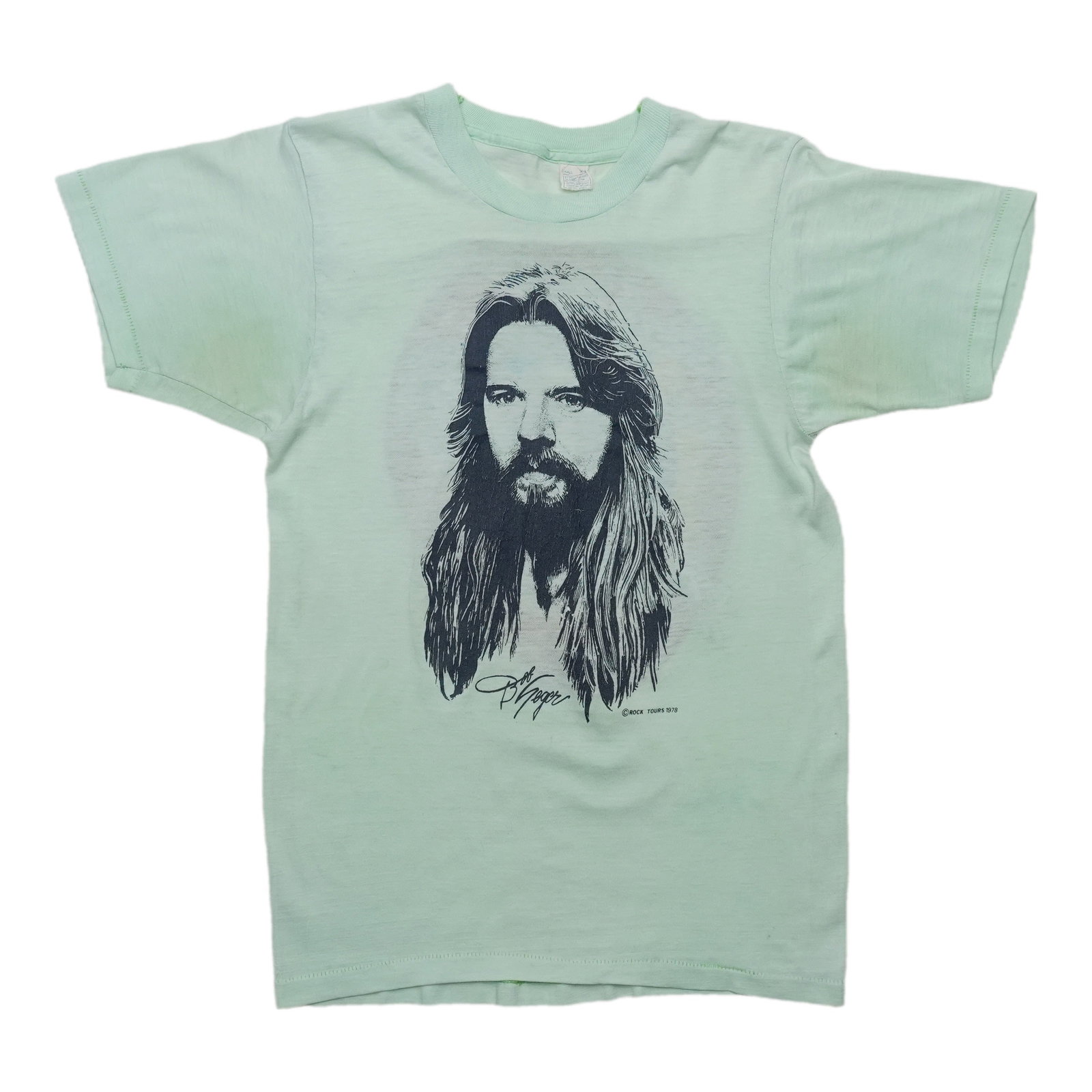 Stranger in town tour shirt from Bob Seger 1978: Stranger in town tour shirt from Bob Seger 1978 Large, worn vintage Bob Seger Stranger In Town Tour Shirt from 1978 features front and back graphics. Arrives washed and ready to wear in a true