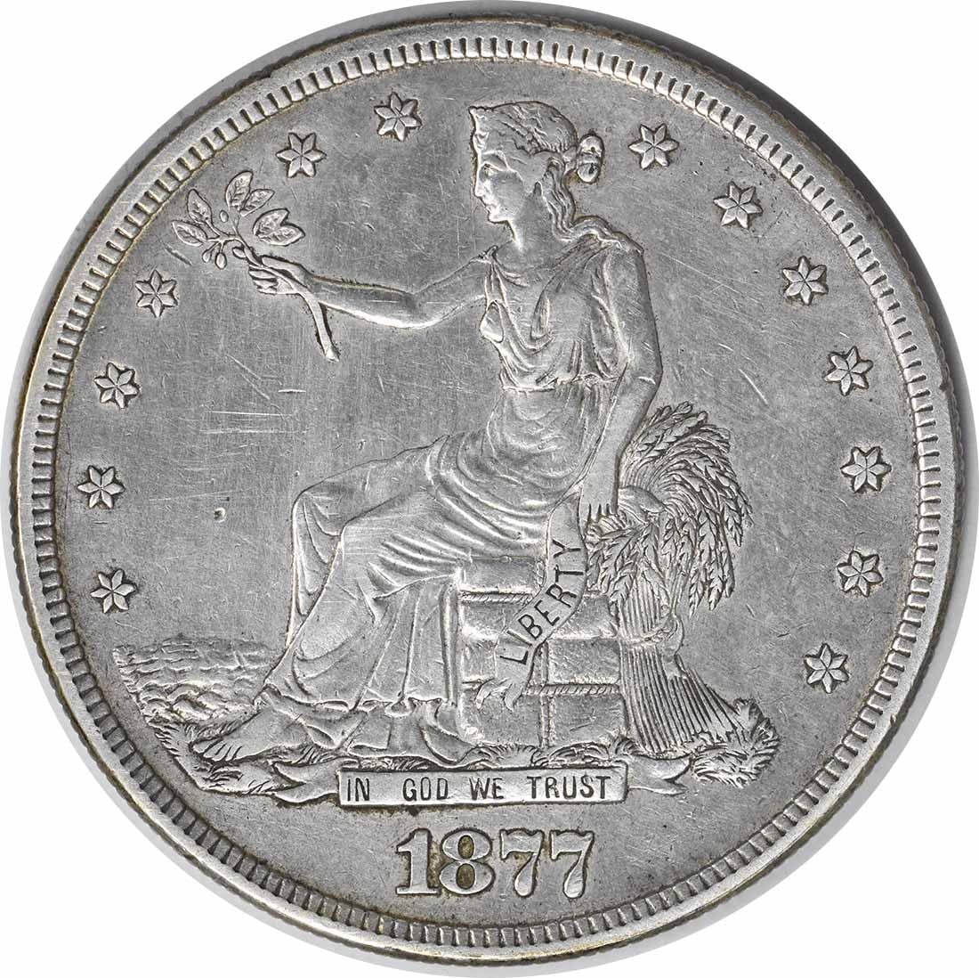 1877-S Trade Silver Dollar EF Uncertified (1 of 2)