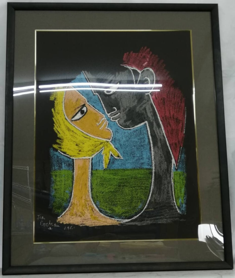 Jean Cocteau Couple Lithograph 26/ 300 Framed French Modern Art: Jean Cocteau Couple Lithograph 26/ 300 Framed French Modern Art Item Specifics: Unit Of Sale: Single Piece Artist: Jean Cocteau Signed By: Jean Cocteau Size: Medium Signed: Yes Material: Paper Framing