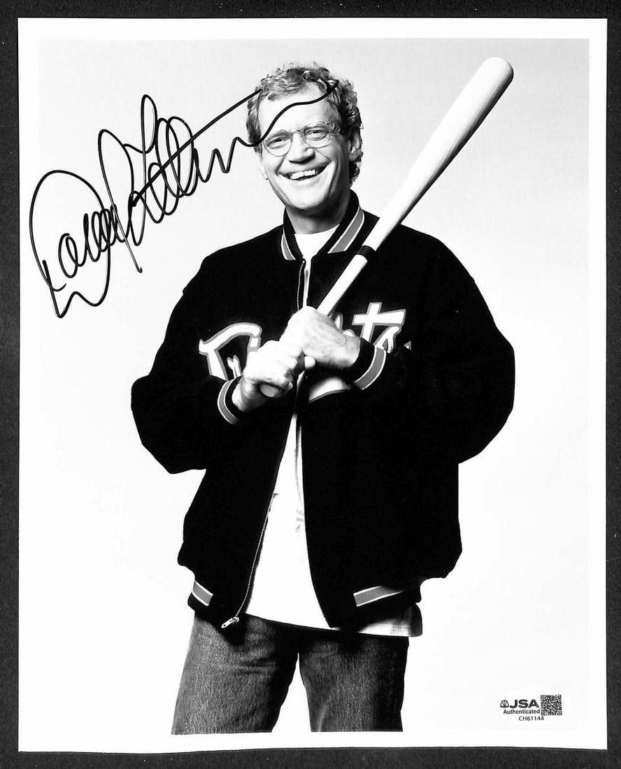 David Letterman Performer Signed/ Autographed 8x10 B/ W Photo JSA 209871 (1 of 2)
