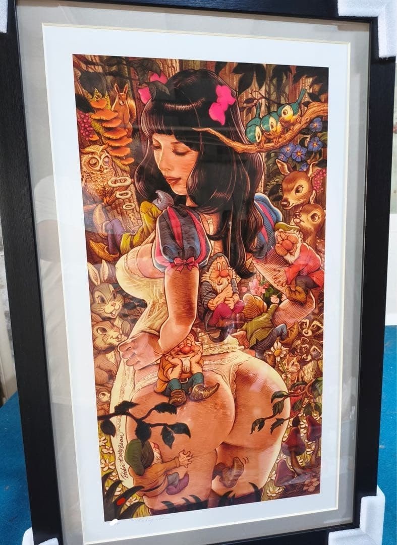 Rockin Jelly Bean Queen of the Wild Forest Print Signed Limited ED60 Framed (1 of 4)