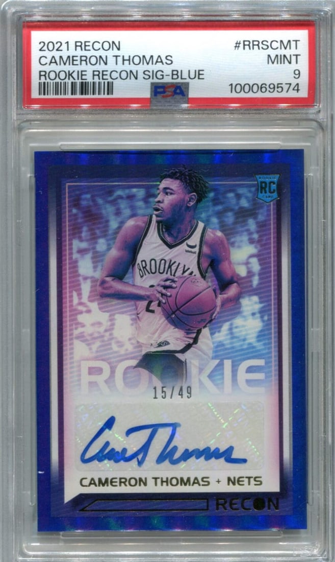 Cameron Thomas Panini Recon Auto #RRSCMT/ 49 PSA 9 (1 of 2)