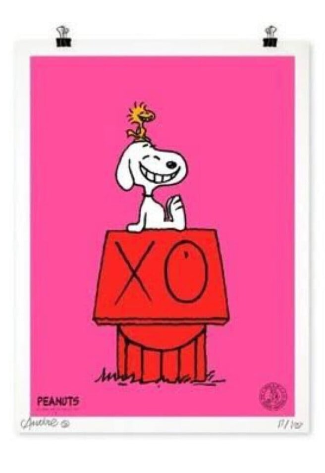 Saraiva Andre - SNOOPY Peanuts Original Ed100 Framed Serigraph Signed (1 of 2)