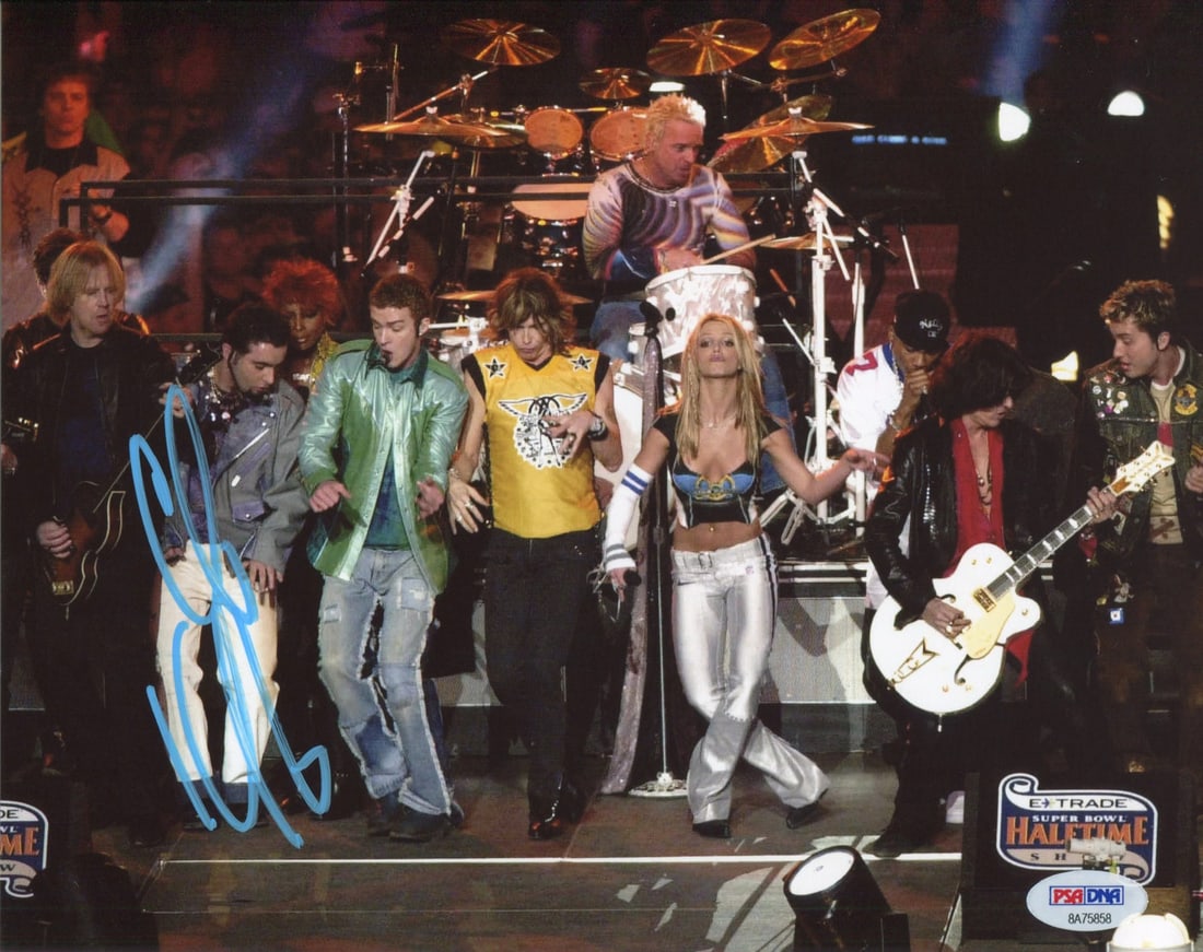 Chris Kirkpatrick Autographed Super Bowl 8x10 Photo (PSA) (1 of 1)