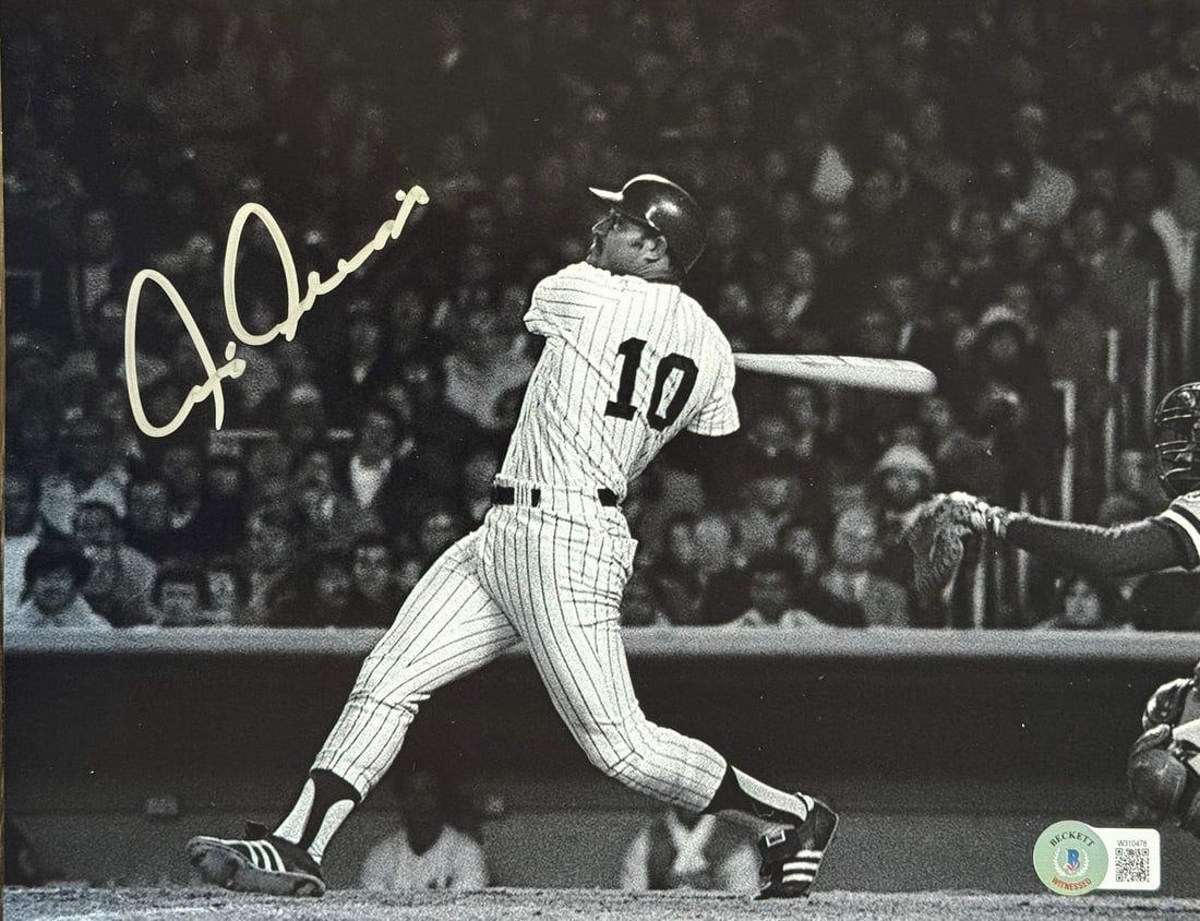 Chris Chambliss Autographed 8x10 Baseball Photo (Beckett): Chris Chambliss Autographed 8x10 Baseball Photo (Beckett) Chris Chambliss' silver sharpie signature adds a touch of personal flair to this official 8x10 baseball photo, bearing the Professional