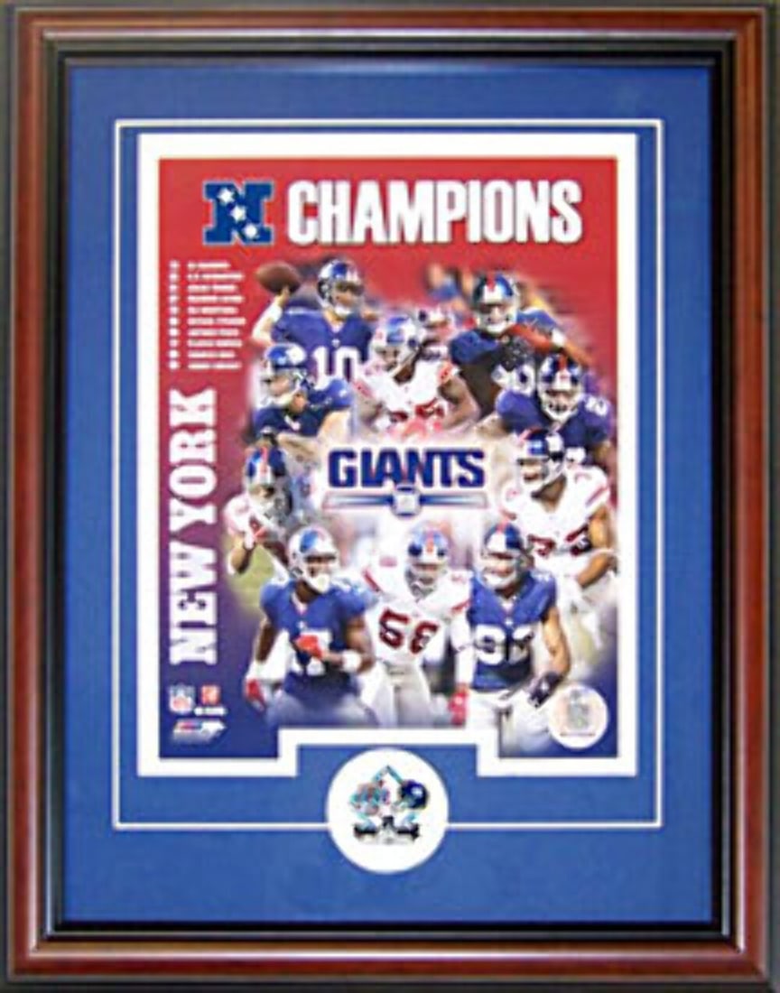 Giants Framed NFC Championship 8x10 Photo New Collage (1 of 1)