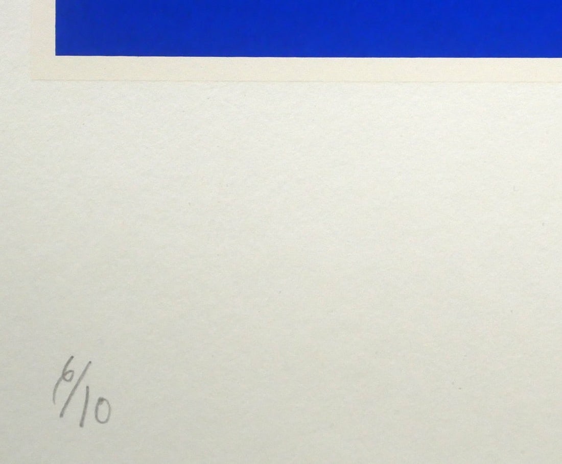 Per Arnoldi Composition Lithograph Signed ED 6/ 10 Framed authentic print - 3