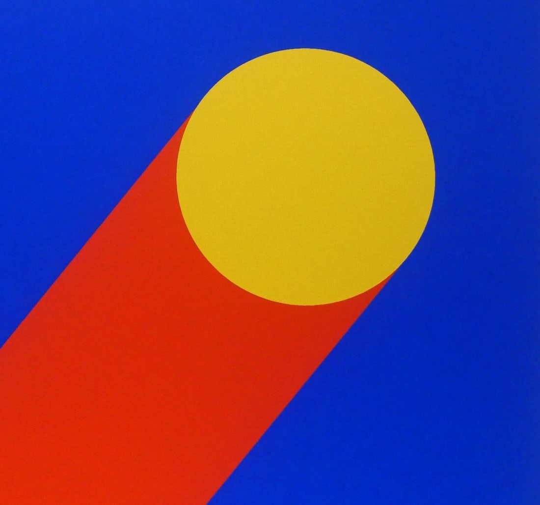 Per Arnoldi Composition Lithograph Signed ED 6/ 10 Framed authentic print - 6
