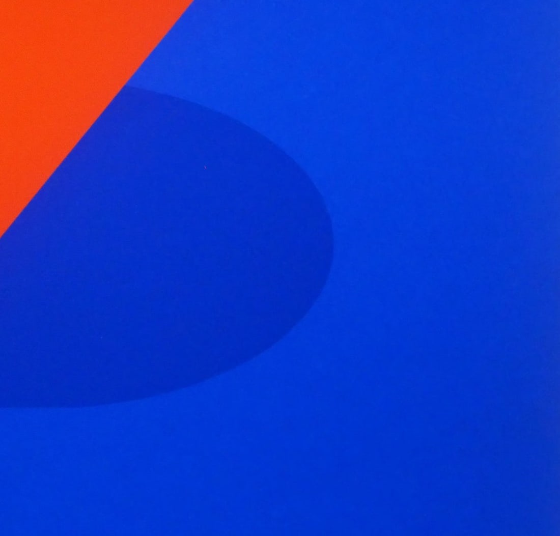 Per Arnoldi Composition Lithograph Signed ED 6/ 10 Framed authentic print - 8