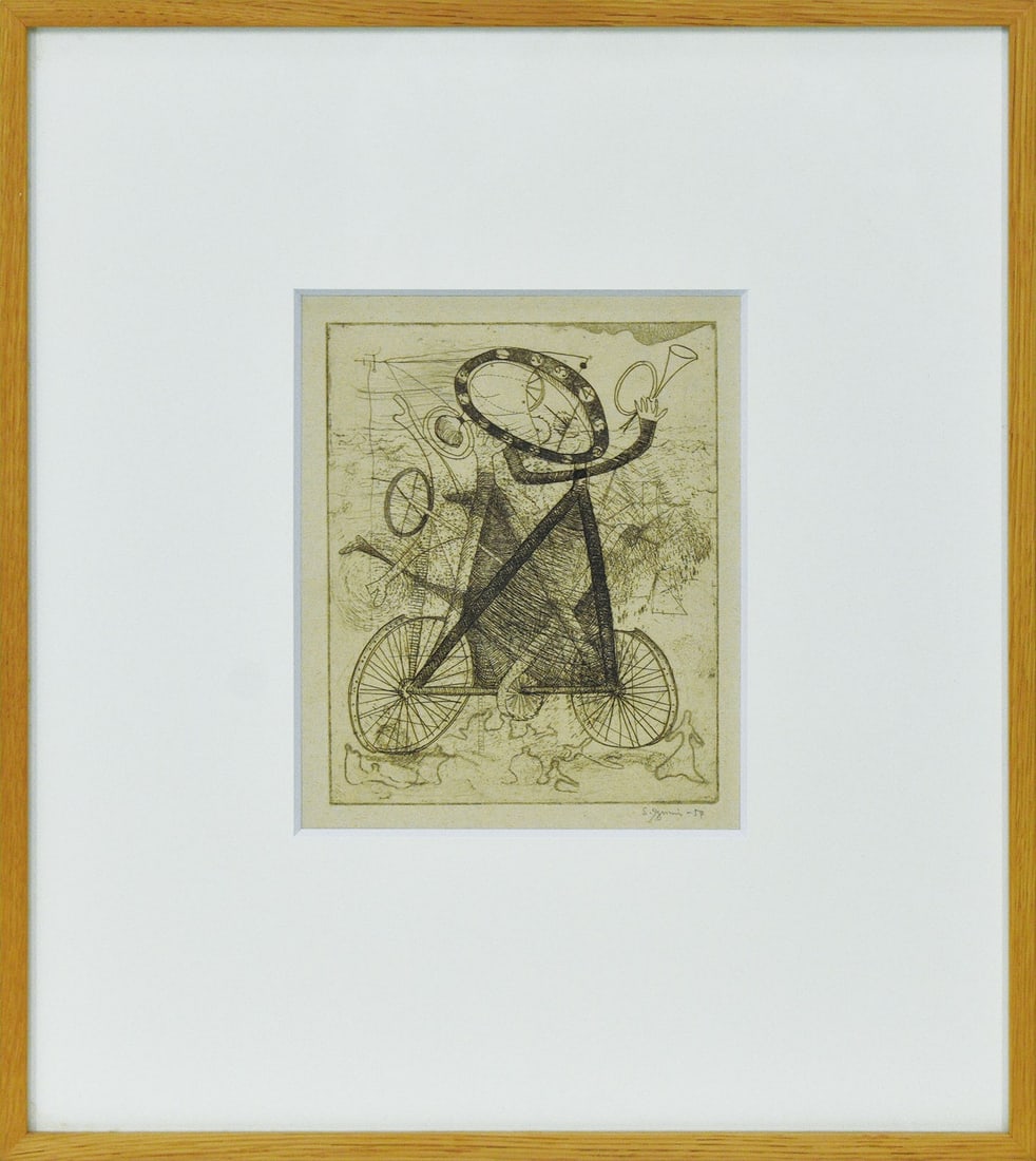 Shigeru Izumi signed copperplate print artist democrat association art: Shigeru Izumi signed copperplate print artist democrat association art Item Specifics: Artist: Shigeru Izumi Subject: Abstract Material: Copperplate print on paper Style: Japanese Size: 17.5 x 14 cm