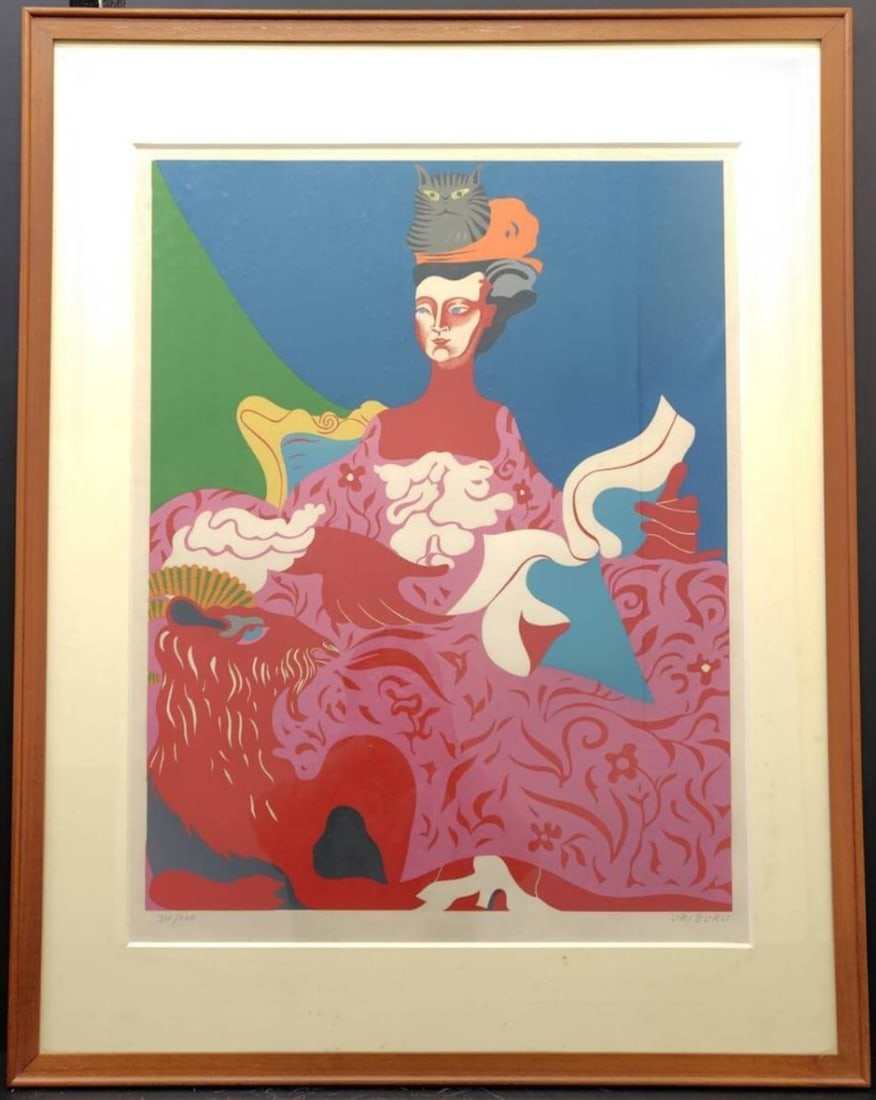 Pop Art Cat Marie Uriburu Signed Nicolas Garcia Lithograph: Pop Art Cat Marie Uriburu Signed Nicolas Garcia Lithograph Item Specifics: Unit Of Sale: Single Piece Artist: Nicolas Garcia Uriburu Nicolas Garcia Uriburu Signed By: Nicolas Garcia Uriburu Image Orie