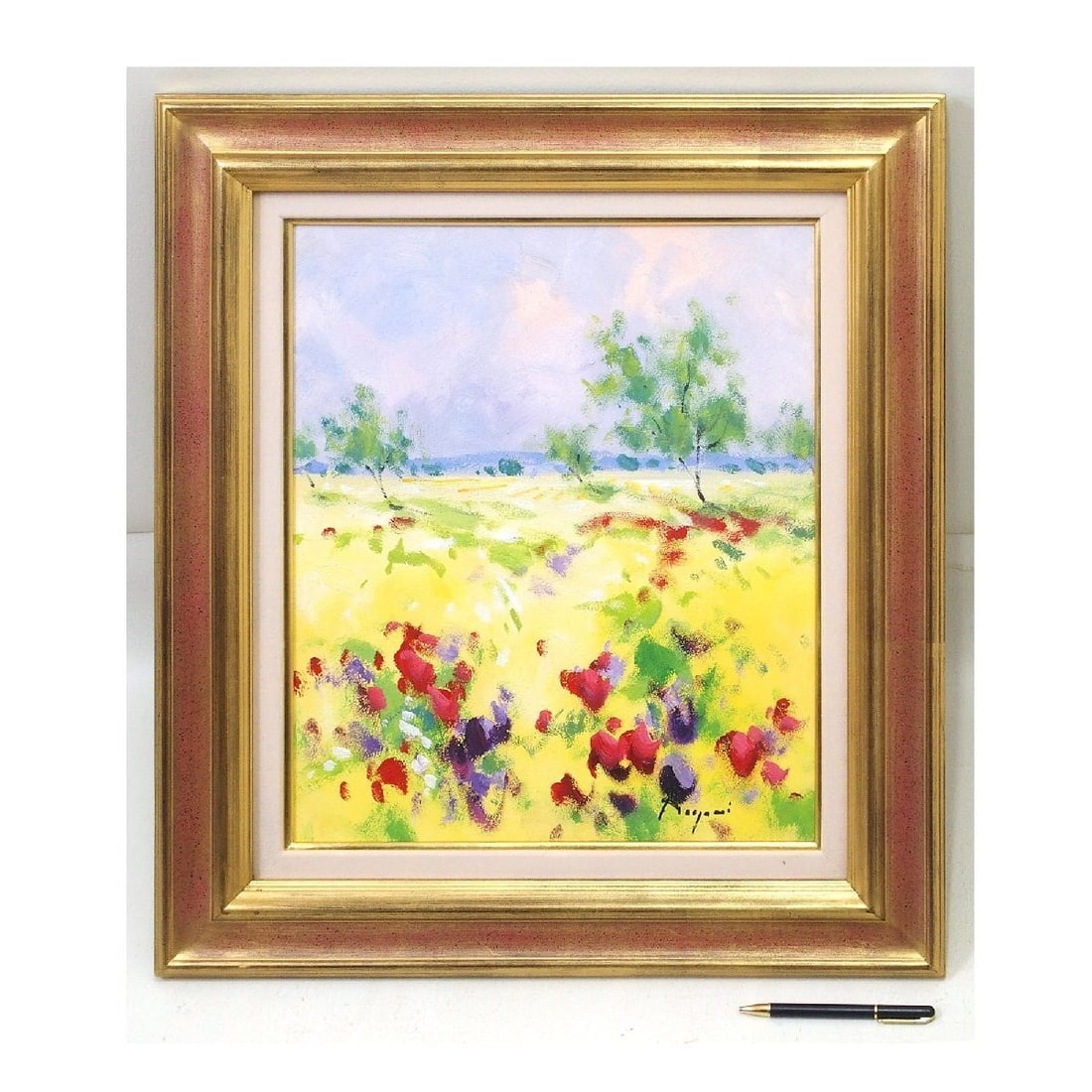 South of Spain Field Flower Oil Painting Art Signed By Benjamin Mas (1 of 5)